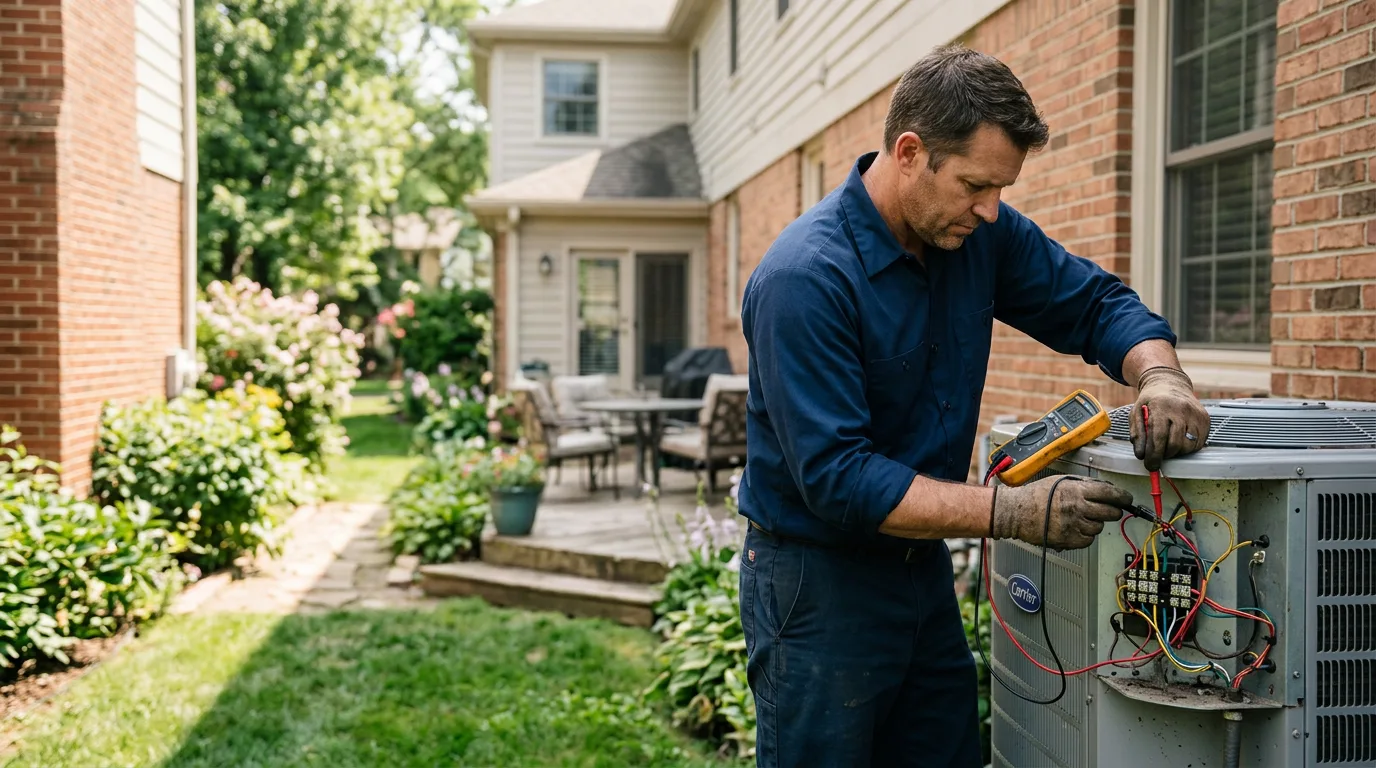 HVAC technician working near Huntington, MA